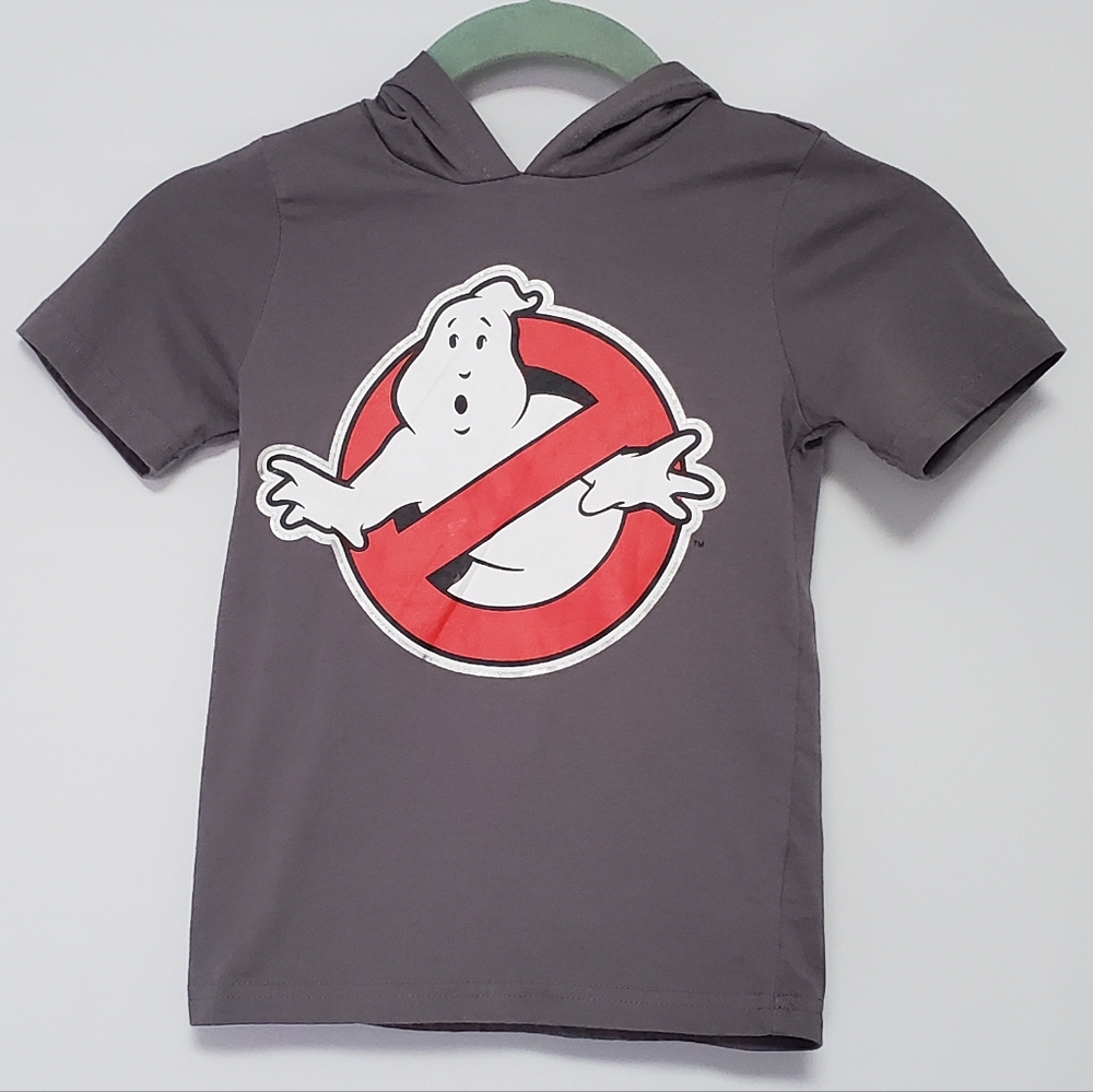Ghostbusters No Ghost Kids hoodie t-shirt with goggles graphic Size 4 retro